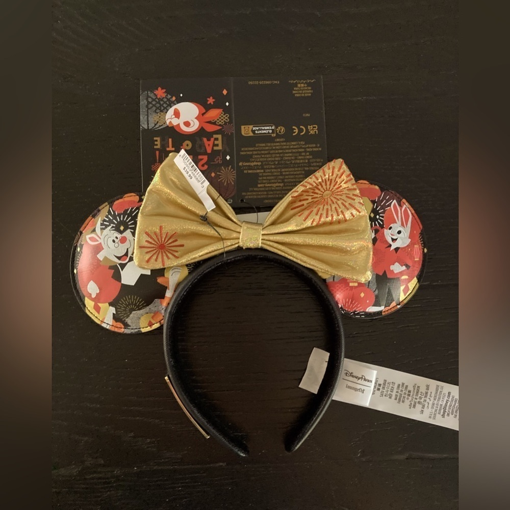 Disney Loungefly Lunar New Year of the Rabbit Mickey ears headband